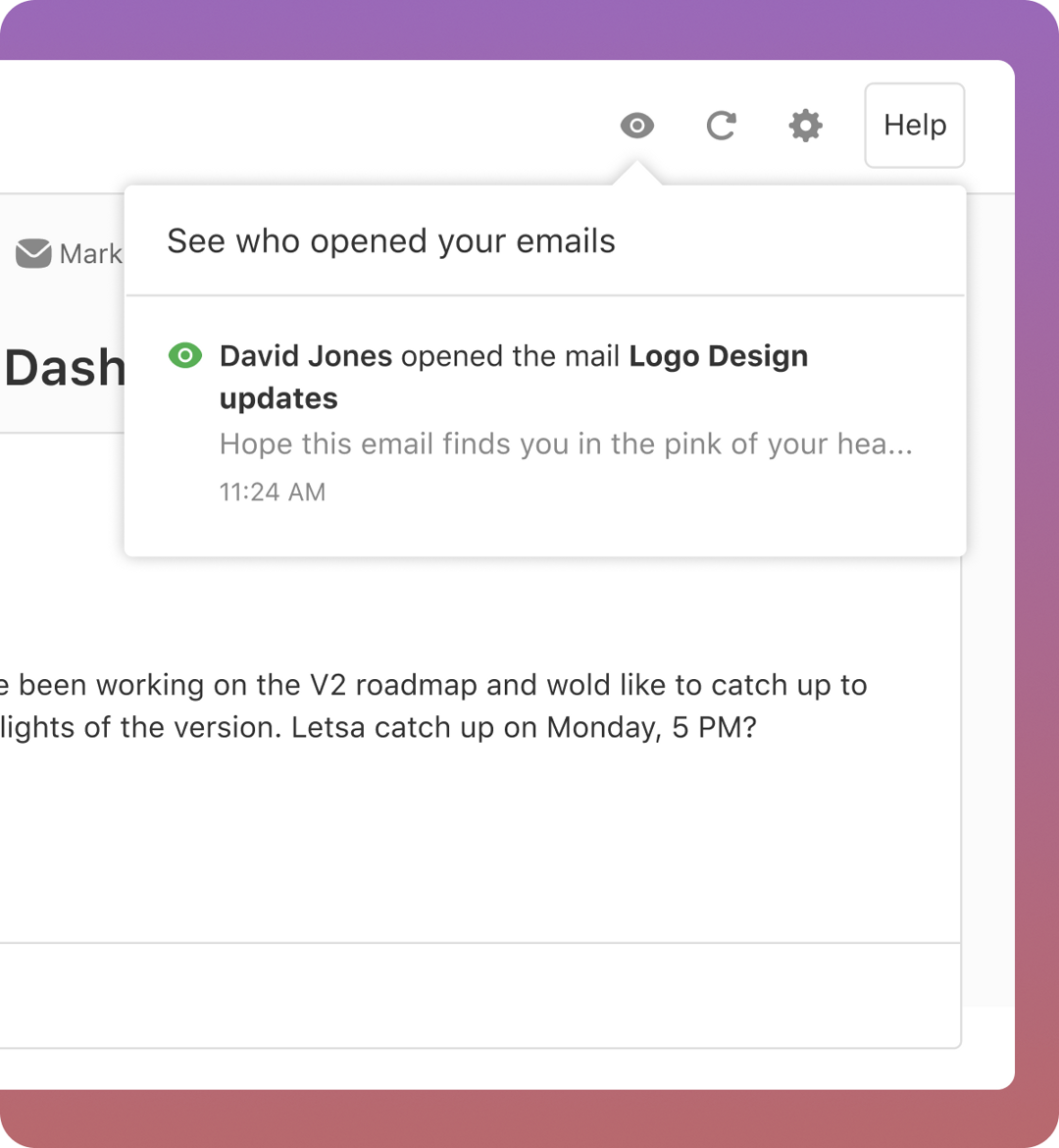 See emails being read