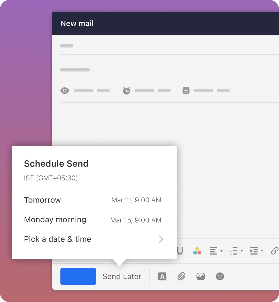 Write now, send later